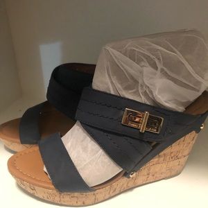 Navy wedges